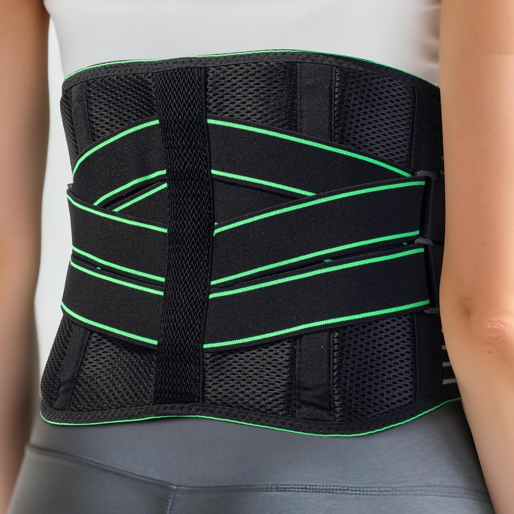 DR JK- Lower Back Brace with Lumbar Pad for Men and Women, Large, Back Brace …