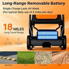 2IN1 All Terrain Electric Wheelchair Foldable with 20 in Seat, 400W Power Motor