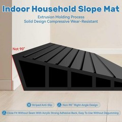 EaseThrift 1″ Rise Threshold Ramps for Doorways 40 in – 1 PC, Black