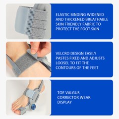 Treatment Bunion Fix ,Toe Valgus Corrector Adjustable Orthosis Women Men Splints