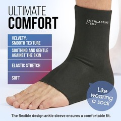 Ankle Compression Sleeve Achilles Tendonitis Ice Pack Wrap Foot Brace Support