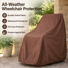 Mobility Chair Cover, 210D Oxford Cloth All Season Storage, UPF 50 Protection