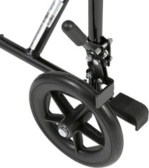 Drive Medical ATC19-BK Lightweight Aluminum Transport Wheelchair, Black