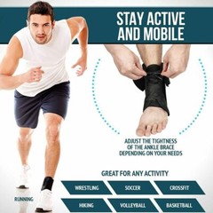 Ankle Brace Support Compression Stabilizer Foot Lace Up Wrap Pain Relief 2025