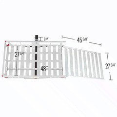 Silver Spring Aluminum Scooter Wheelchair Carrier 500 lb Hitch Mount Ramp