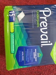 Prevail Underpads Large 23” X 36” Absorbent Protection 10 Packs Of 15 count