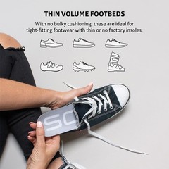 SOLE Active Thin Orthotic Insoles Plantar Fasciitis Arch Support Shoe Inserts