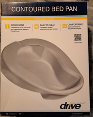 Drive Contoured Bed Pan Lightweight Durable Polyethylene New In Box