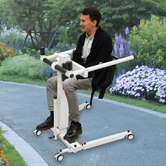 Electric Hydraulic Lift Patient Transfer Chair, Transfer Wheelchair Patient Lift