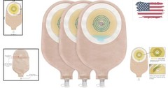 15PK Drainable Urostomy Pouches with Non-Woven Fabric & Odor Filter for Security