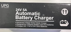 UPG Wheelchair Sealed Lead-Acid Battery Charger No. 71642 Model 24BC5000T-4