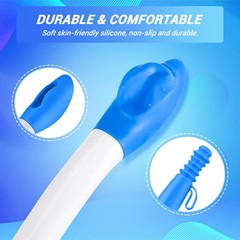 Jhua Foldable Butt Wiper Tool for Women Men Toilet Aids Blue-upgrade