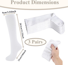 Walking Boot Socks, 3 Pairs Cotton Replacement Orthopedic Liner Compatible