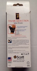 CMO THUMB ABDUCTION SPLINT WRISTLET, ONE SIZE FITS ALL, AMBIDEXTROUS, NEW IN BOX