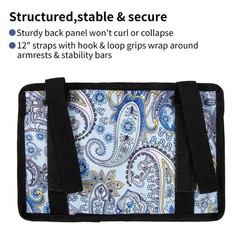 Wheelchair Side Bag with Cup Holder, Stretchable Walker and Wheelchair Pouch,…