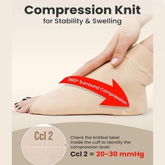 3 pares de calcetines de compresión para neuropatía del tobillo y el pie