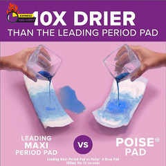 Incontinence Pads & Postpartum Incontinence Pads, 4 Drop Moderate Absorbency, Lo