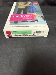 mediven Comfort 47381 Calf Open Toe Compression Socks Wheat Anti-microbial