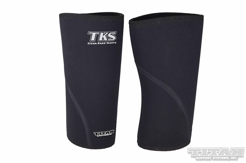 Titan TKS Powerlifting Knee Sleeves IPF USPA IPL NASA USAPL 7mm X 30cm