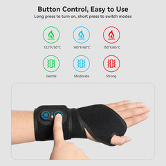 Cordless Wrist Hand Heating Pad, 3000Mah Battery, for Carpal Tunnel, Arthritis R