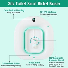 Postpartum Care Basin Sitz Toilet Seat Bidet Basin Battery Toilet Bidet Portable
