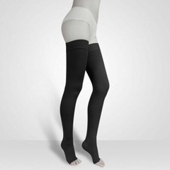 30-40mmHg Compression Open Toe Socks Thigh High Support Stockings Leg Sleeve US