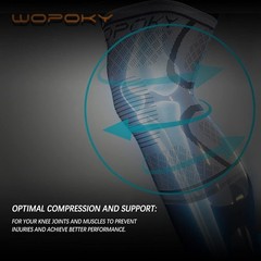 WOPOKY Knee Braces for Pain, Compression Sleeves XXX-Large, Purple