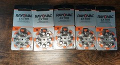 40 Rayovac Extra Mercury Free Hearing Aid Batteries Size: 13 13AE-8A
