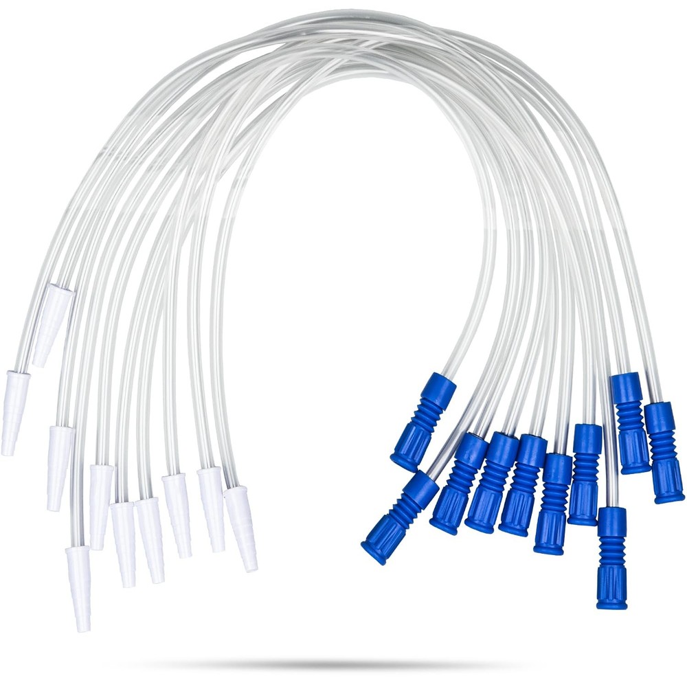 VWJ 10 Pack 20 Inch Leg Bag Extension Tubing – Flexible, Latex-Free Drainage …