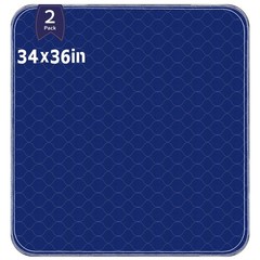 Incontinence Bed Pads Waterproof Washable Mattress Protector 34×36 In 2 PCS