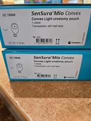 2BX-Coloplast 16840 SenSura® Mio Convex Light 1PC Urostomy Pouch EX 1/27