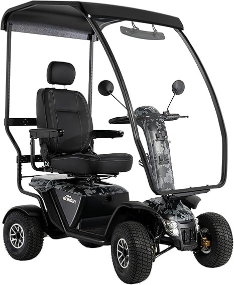Hard Top Canopy for Pride Baja Wrangler 2 – Scooter NOT Included
