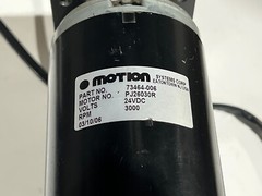 Motion Systems Corp. Motor PJ26030R 24 VDC 3000 RPM P/N 73464-006 for Wheelchair