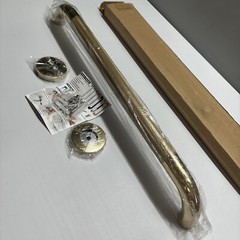24 Inch anti Slip Shower Grab Gold, Bathroom Grab Bar, Knurled Bathroom Bar