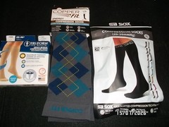 3 Pairs Compression Socks 20-30mmHg Graduated Support Mens Womens XL NEW IN BOX