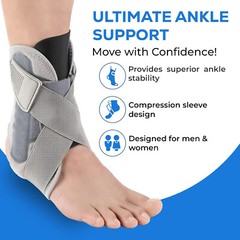 Ankle Brace Support Drop Foot Stabilizer Pain Relief Guard Compression Sprain US