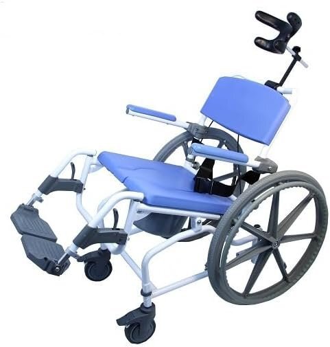 Healthline EZee Life Model #155-22 Aluminum Shower Commode Tilt Wheelchair…