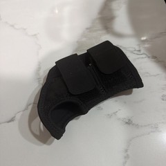 COPPER COMPRESSION Wrist Brace Left Hand S/M Unisex; Black