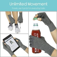 1 PAIR Copper Arthritis Compression Gloves Hand Support Joint Pain Relief USA