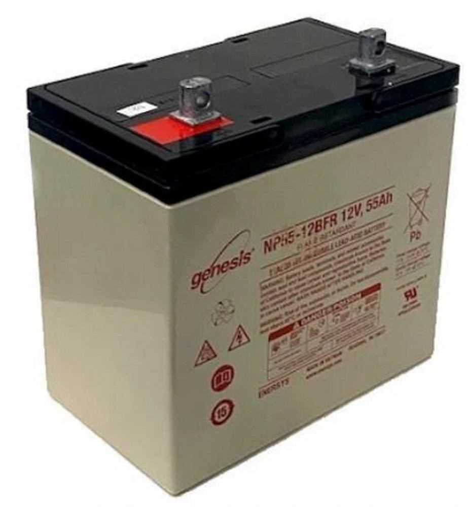 EnerSys Genesis NP55-12BFR 12V 55Ah NB Flame Retardant SLA Rechargeable Battery
