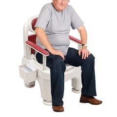 Bedside Toilet Portable Toilet Floor Standing Toilet W/Tissue Box 300kg/661.39lb