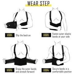 Adjustable Lower Back Brace Lumbar Support Waist Belt For Pain Relief