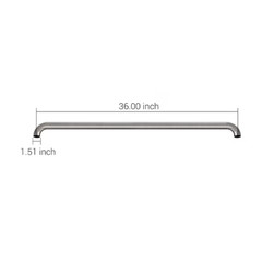 Project Source 36 inch Stainless Steel Wall Mount (ADA Compliant) Grab Bar