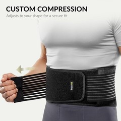 BraceUP Back Support Belt for Men and Women – Breathable Waist Lumbar Lower Back