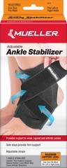 Mueller Adjustable Ankle Stabilizer Criss-cross strapping Black M4.5-14/W 6-15.5
