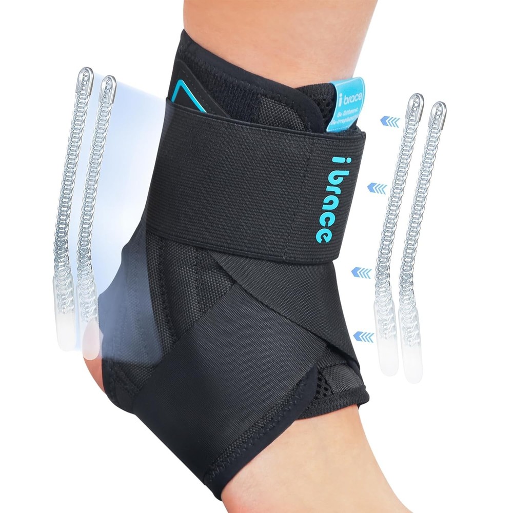 Ankle Brace, Lace Up Adjustable Support, Ankle Stabilizer for Running