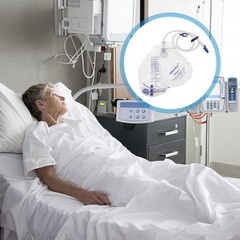 Urinary Drainage Bag with Anti-Reflux Chamber, Urine Bag with 2000 mL Volume,…