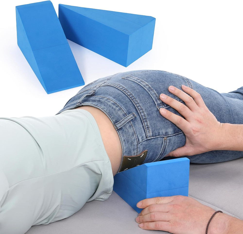 Pelvic Sacral SOT Blocks 2Pcs, Chiropractic Wedge Blocks for Sacral & Pelvic Sup