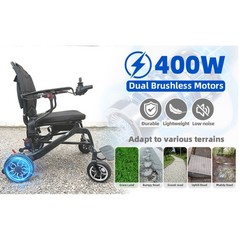 37 LBS Lightweight Carbon Fiber Electric Wheelchairs for Adults, 30 Miles Long