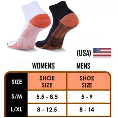 1 Pairs Men Women Compression Gym Relief Ankle Support Brace Foot Sleeve Socks